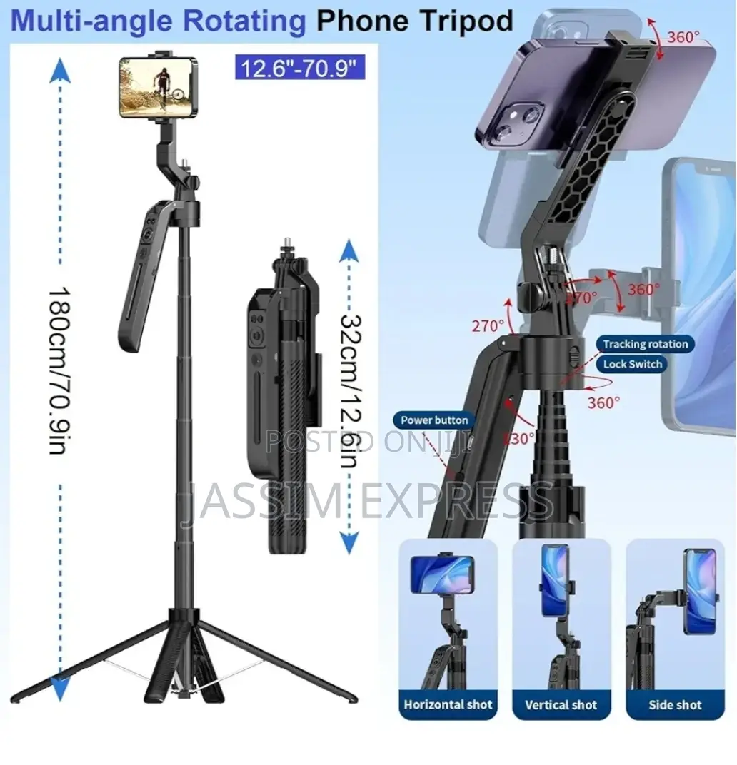 Auto Face Tracking Tripod for Phone Cameras(360° Rotation)
