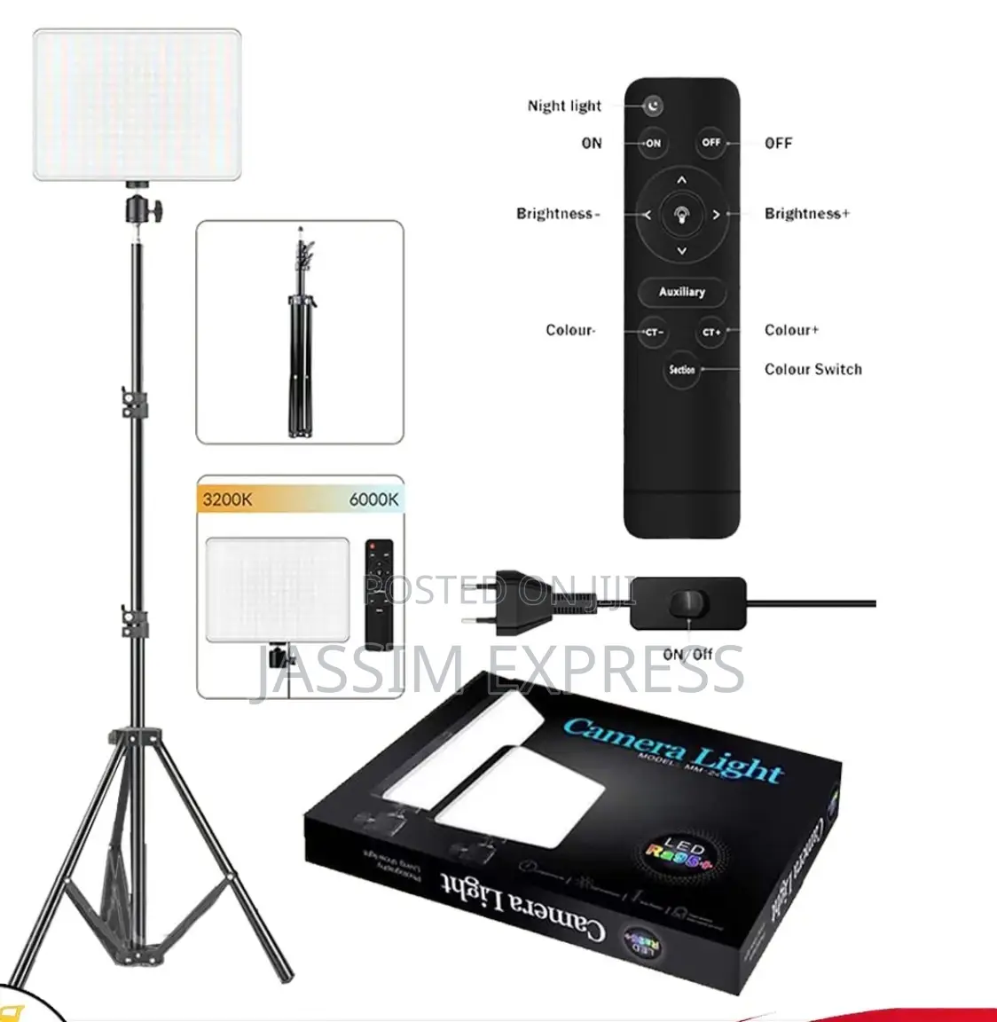 High End Studio Camera Light With 2.1 Meter Stand