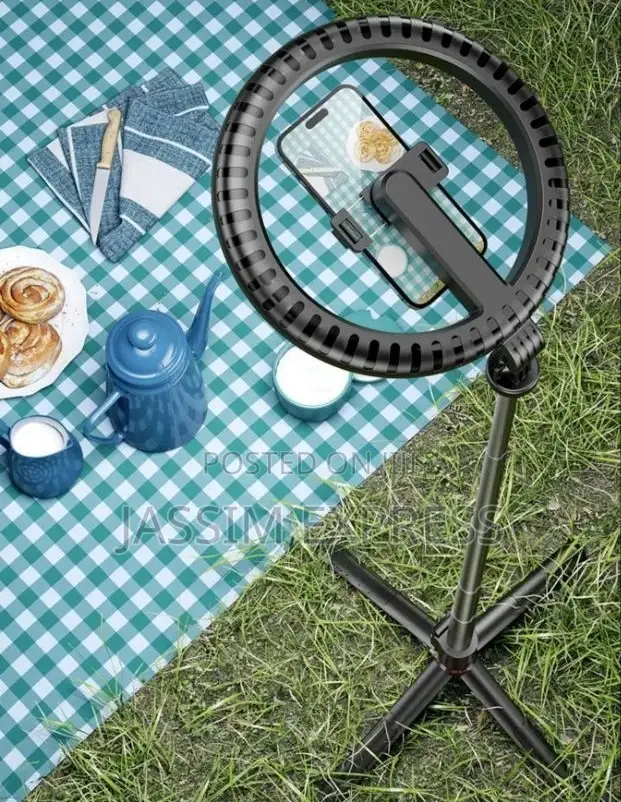 Selfi Stick + Ringlight With 2.3 Meter Stand