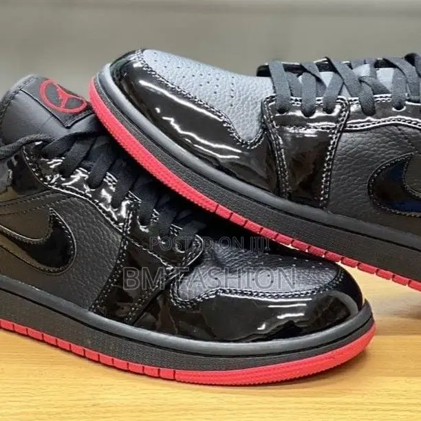 Jordan 1 Low Black X Red Master Quality