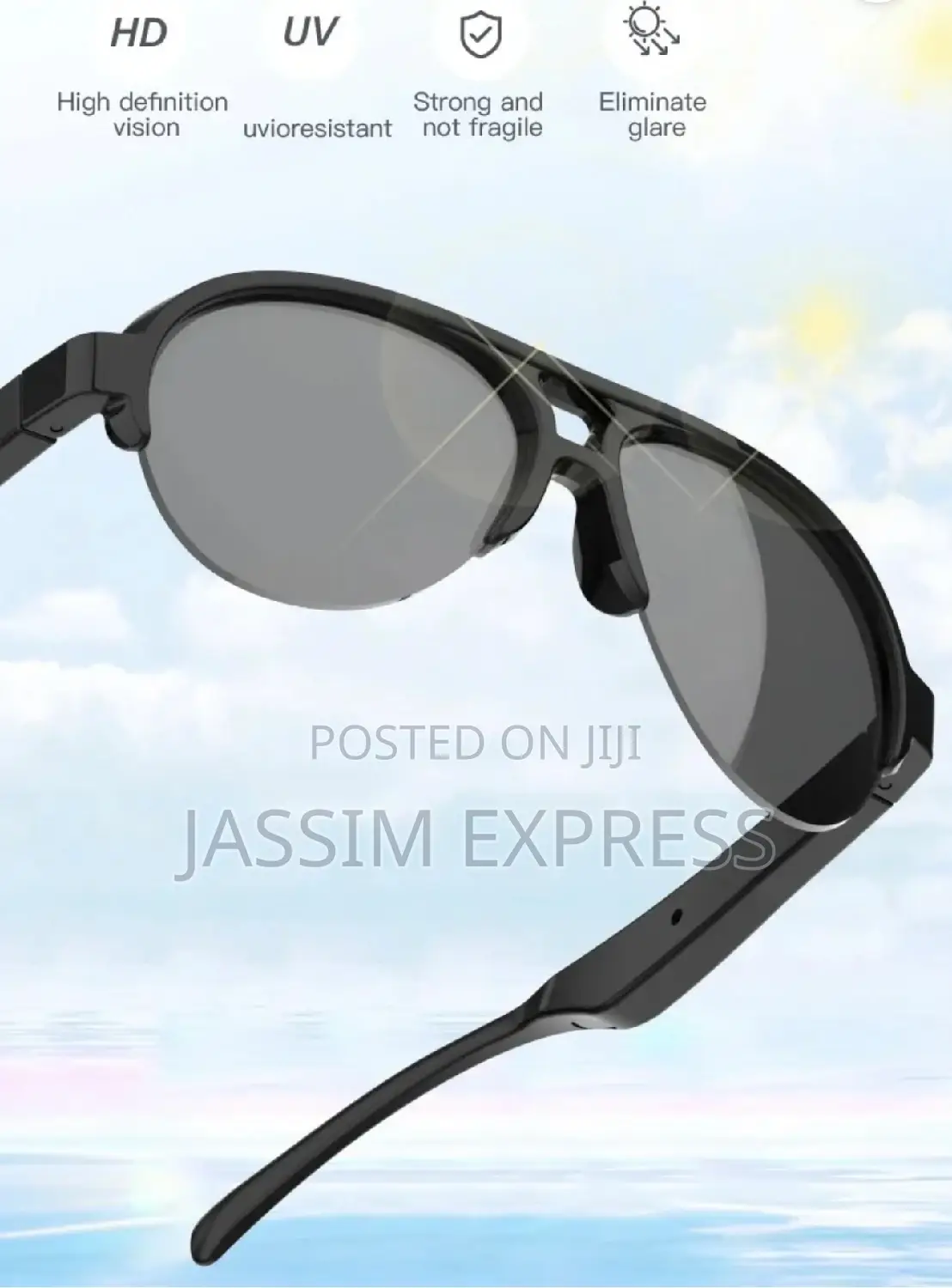 Smart Bluetooth Sunglass Dual Stereo Speaker Anti Blue Ray