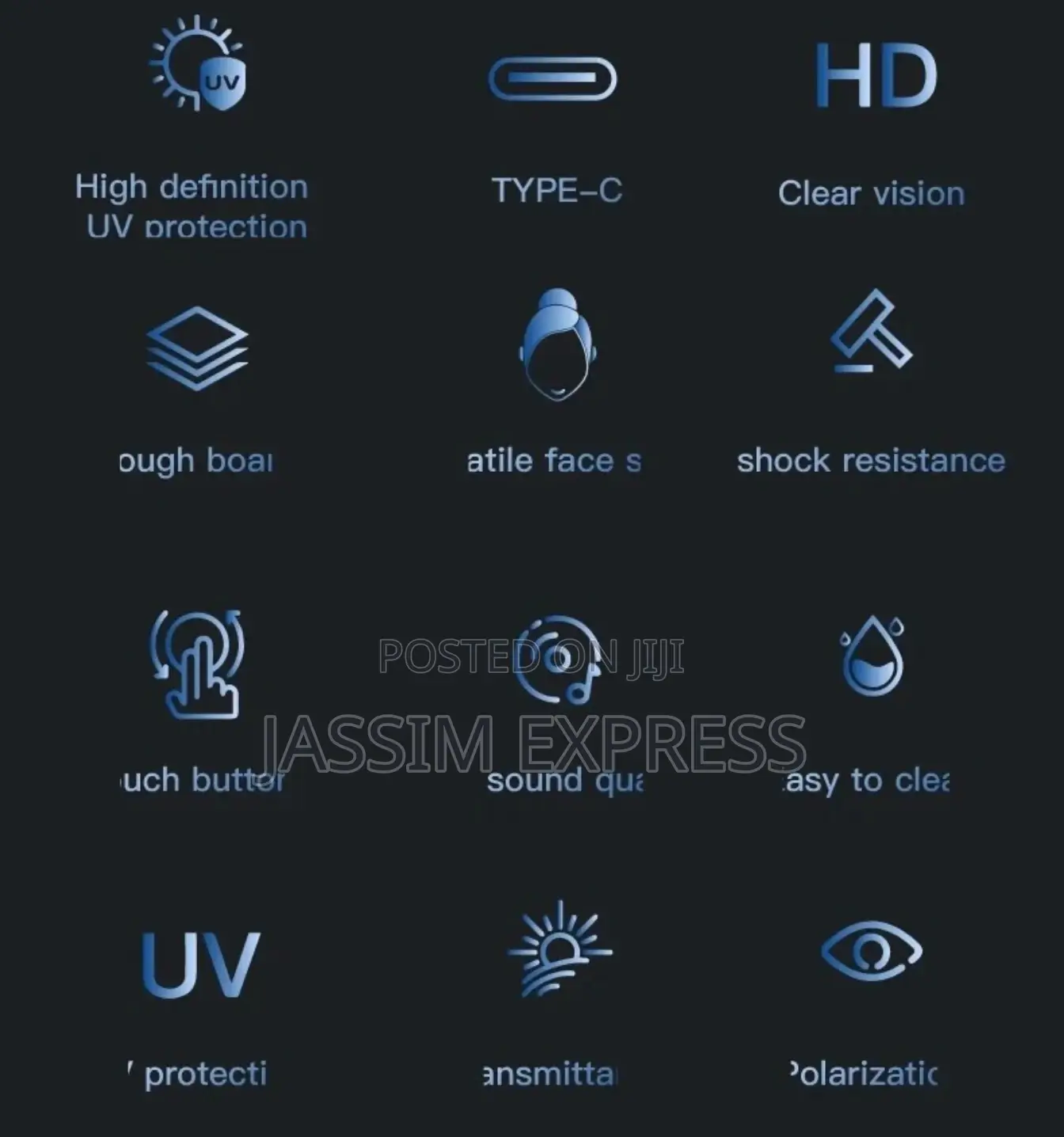 Smart Bluetooth Sunglass Dual Stereo Speaker Anti Blue Ray