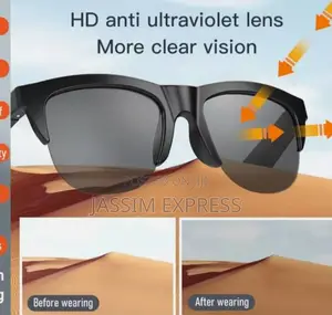 ስማርት መነፅር (ስልክ ለማውራት ሙዚቃ ለማዳመጥ የሚያገለግል ለፀሃይም የሚሆን ሁሉንም የያዘ)