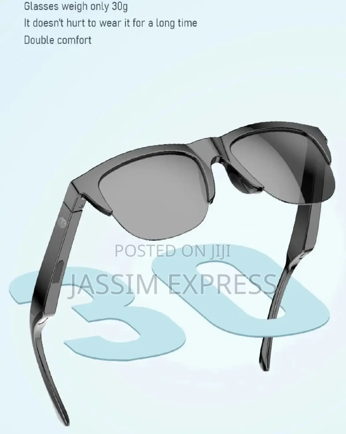 TWS Smart Sunglass (ሙዚቃ ለማዳመጥ, ስልክ ለማውራት የሚያገለግል ስማርት መነፀር )