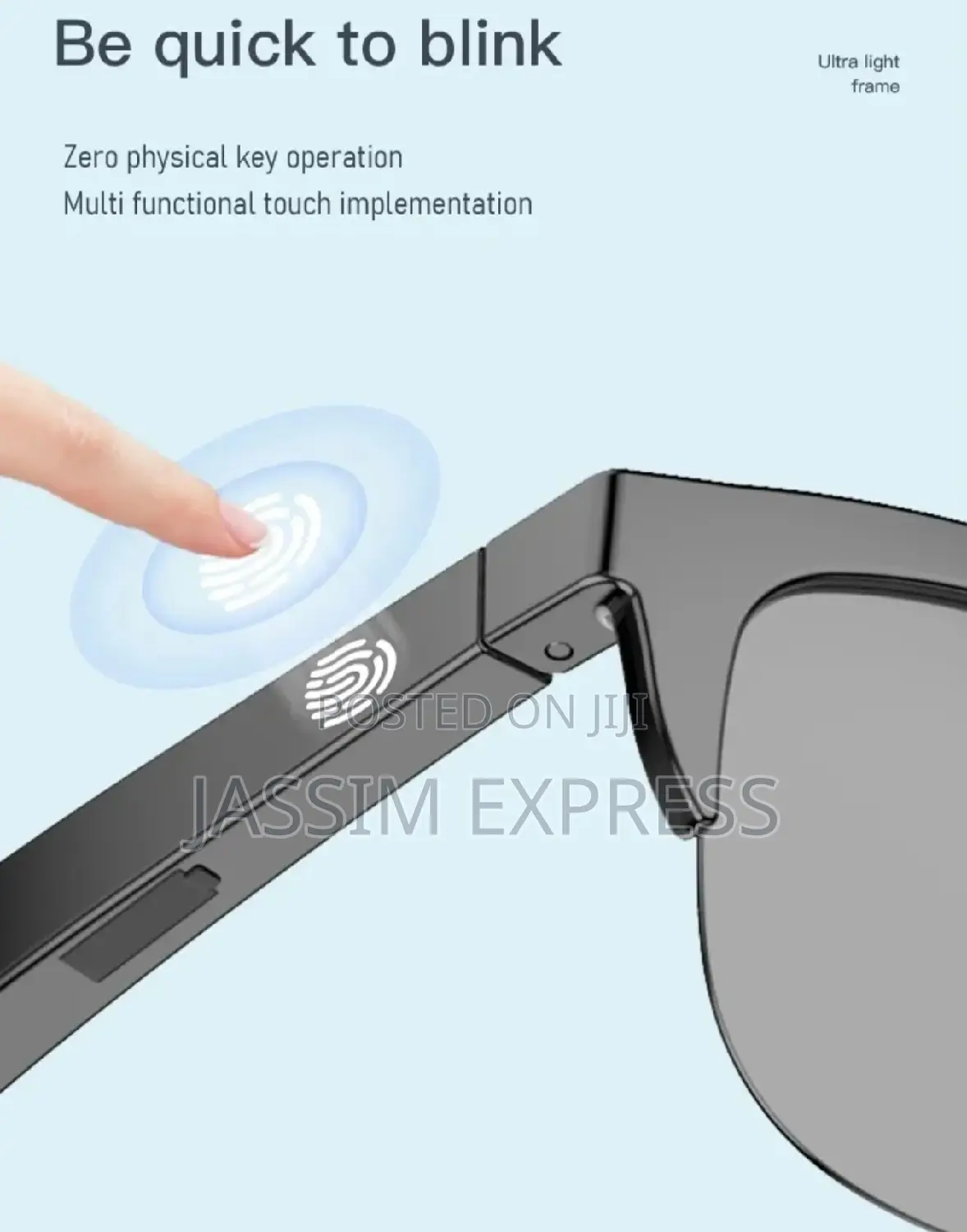 TWS Smart Sunglass (ሙዚቃ ለማዳመጥ, ስልክ ለማውራት የሚያገለግል ስማርት መነፀር )