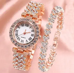 Smart Watch + 5-in-1 Diamond Jewellery Combo!