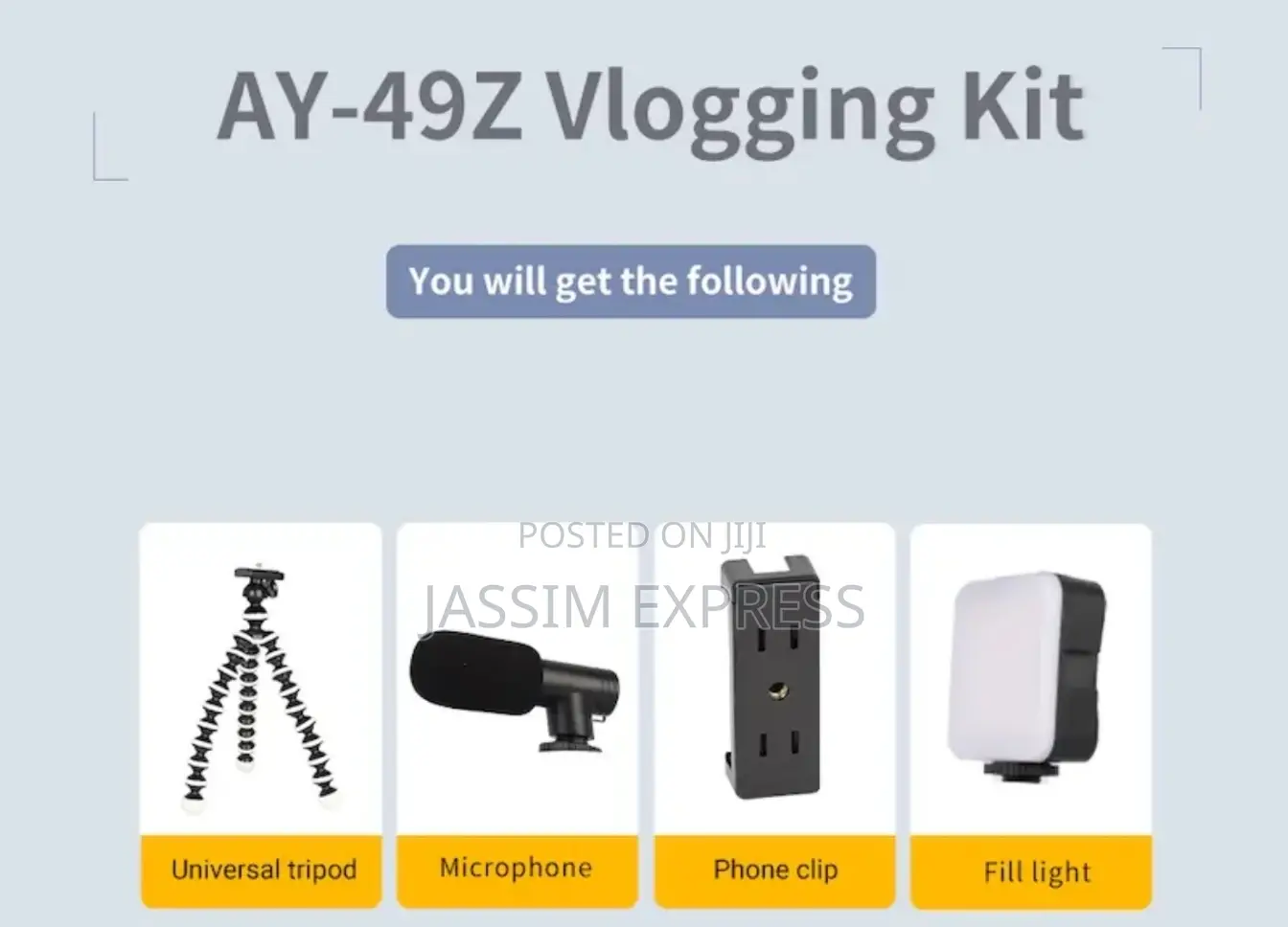 Octupus Ay-49z Vlogging Kit Flexible for Phone Camera Tripod