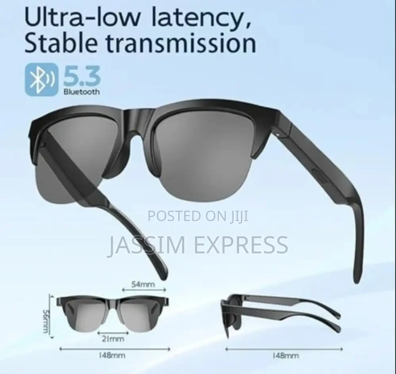 Original Polarized ስማርት መነጽር (Bluetooth 5.3 Anti-blue Light)
