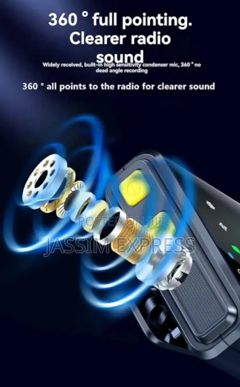 Dual Wireless Microphone With Intelligent Noise Reduction