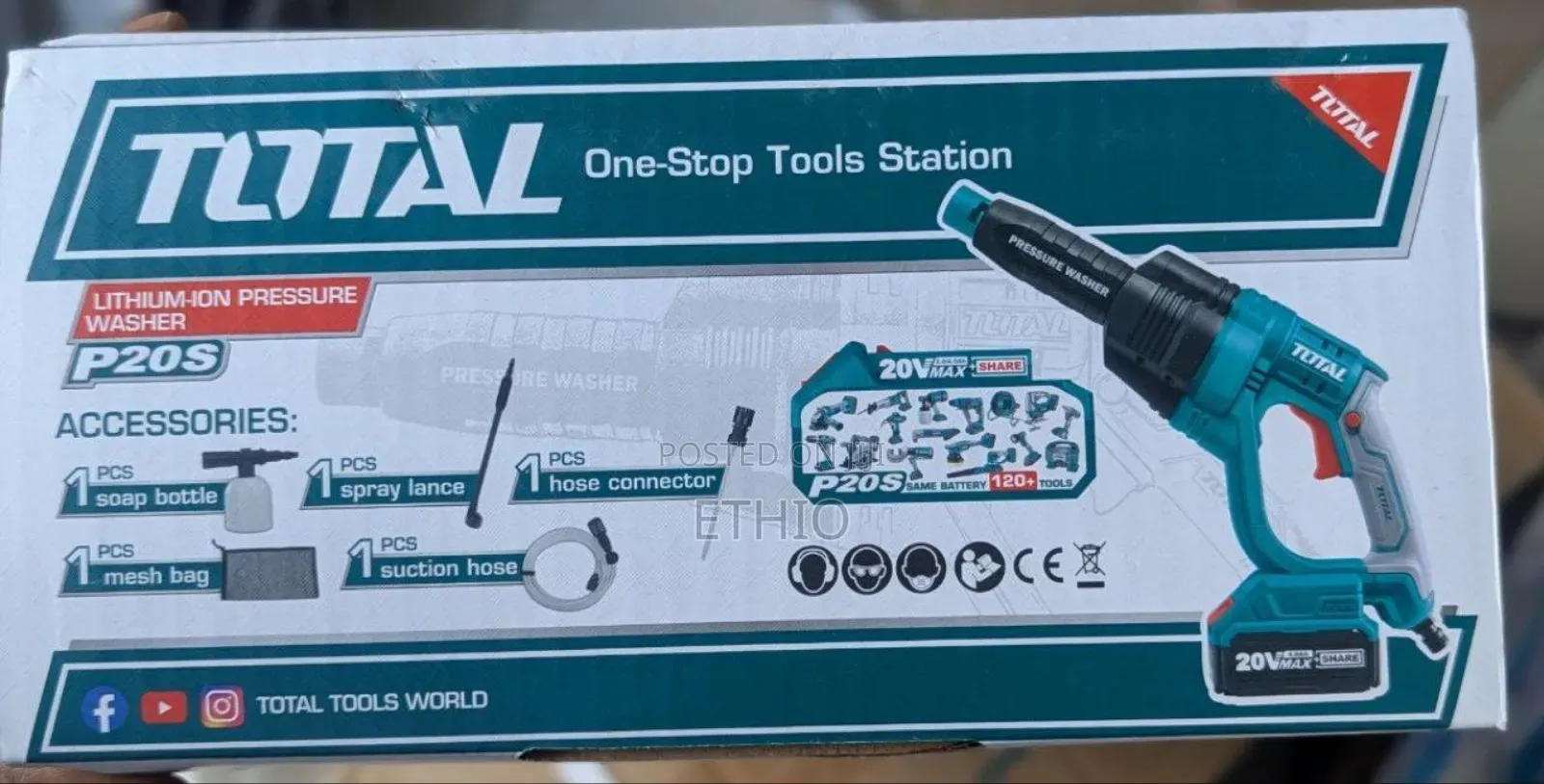 Total 20v Rechargeable Pressure Washer