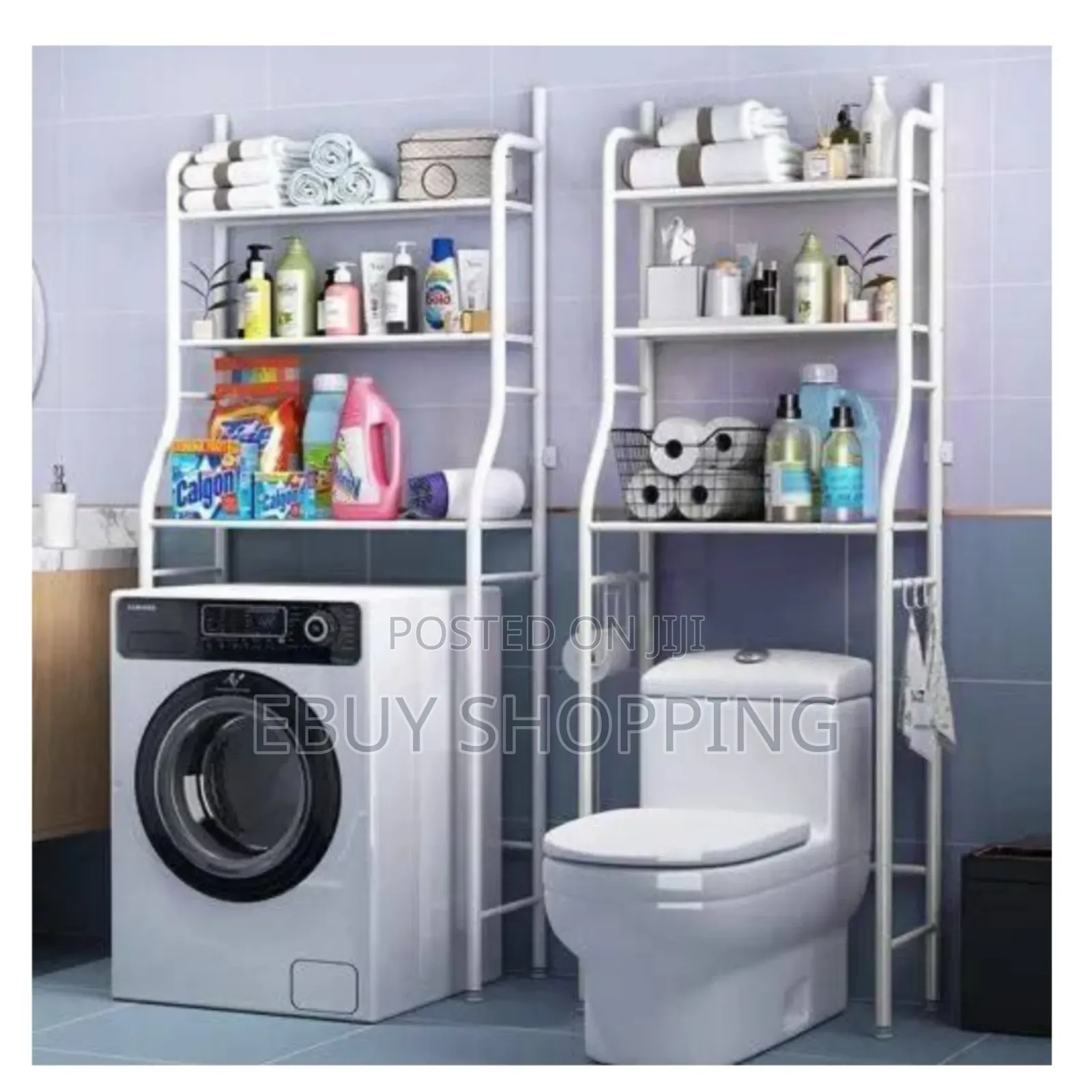 Master Bath Organizer: Robust 3-Shelf Free-Standing Toilet Storage