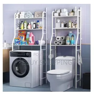 Photo - Master Bath Organizer: Robust 3-Shelf Free-Standing Toilet Storage