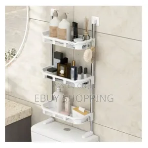 Photo - **Sleek Over Toilet Cabinet – No Tools Required!**