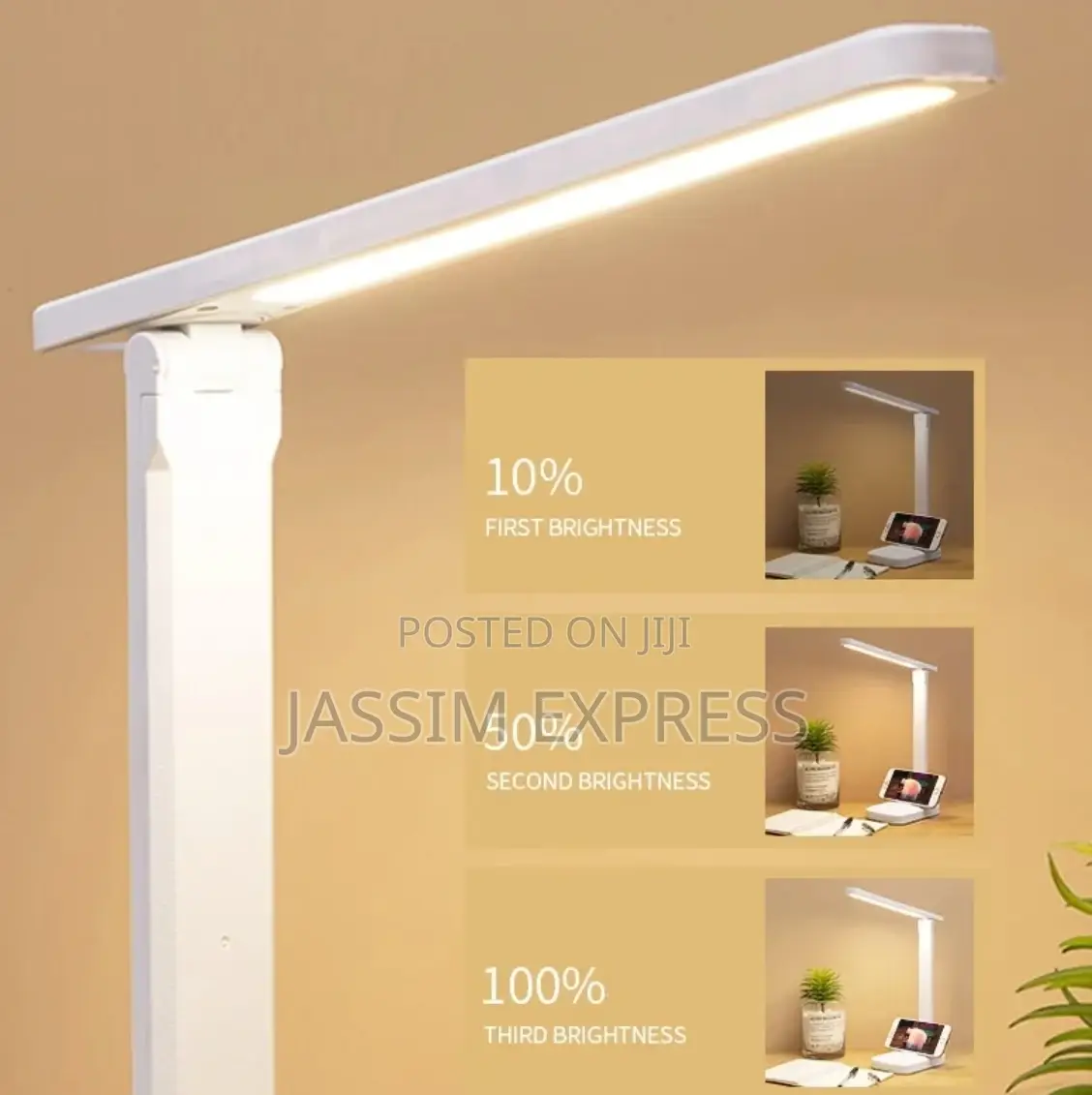 Led Desk Lamp With Eye Protection and Phone Holder