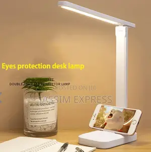Photo - Led Desk Lamp With Eye Protection and Phone Holder