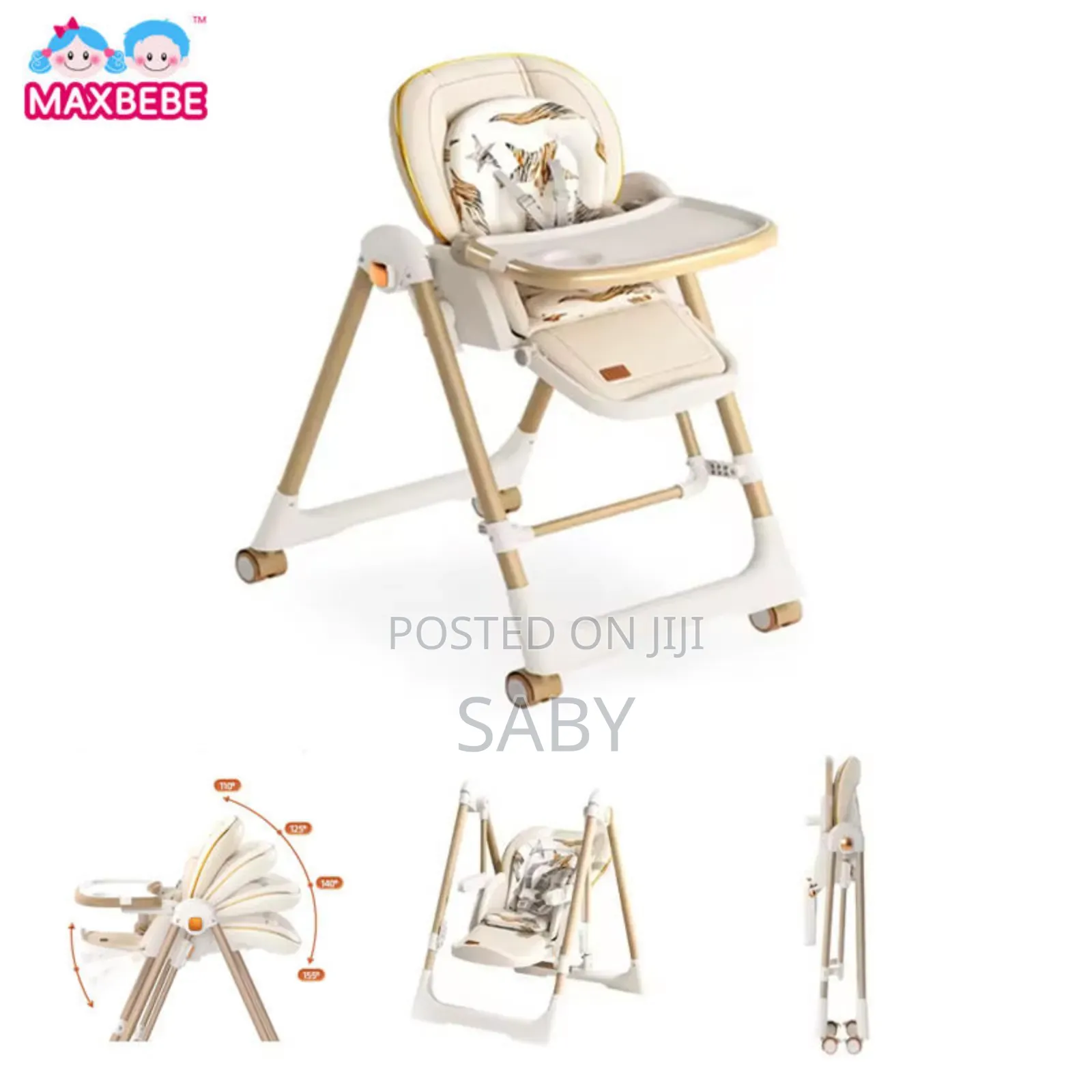 5-in-1 High Chair Multifunction
ከመመገቢያ ወንበርነት በተጨማሪ