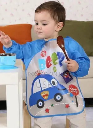 Photo - Waterproof Washable Long-Sleeve Baby Bibs