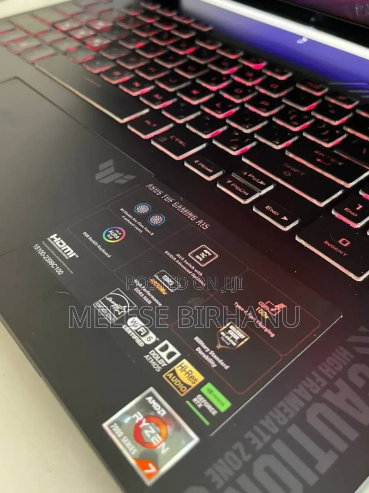 New Laptop Asus TUF Gaming A15 16GB AMD Ryzen 7 SSD 512GB
