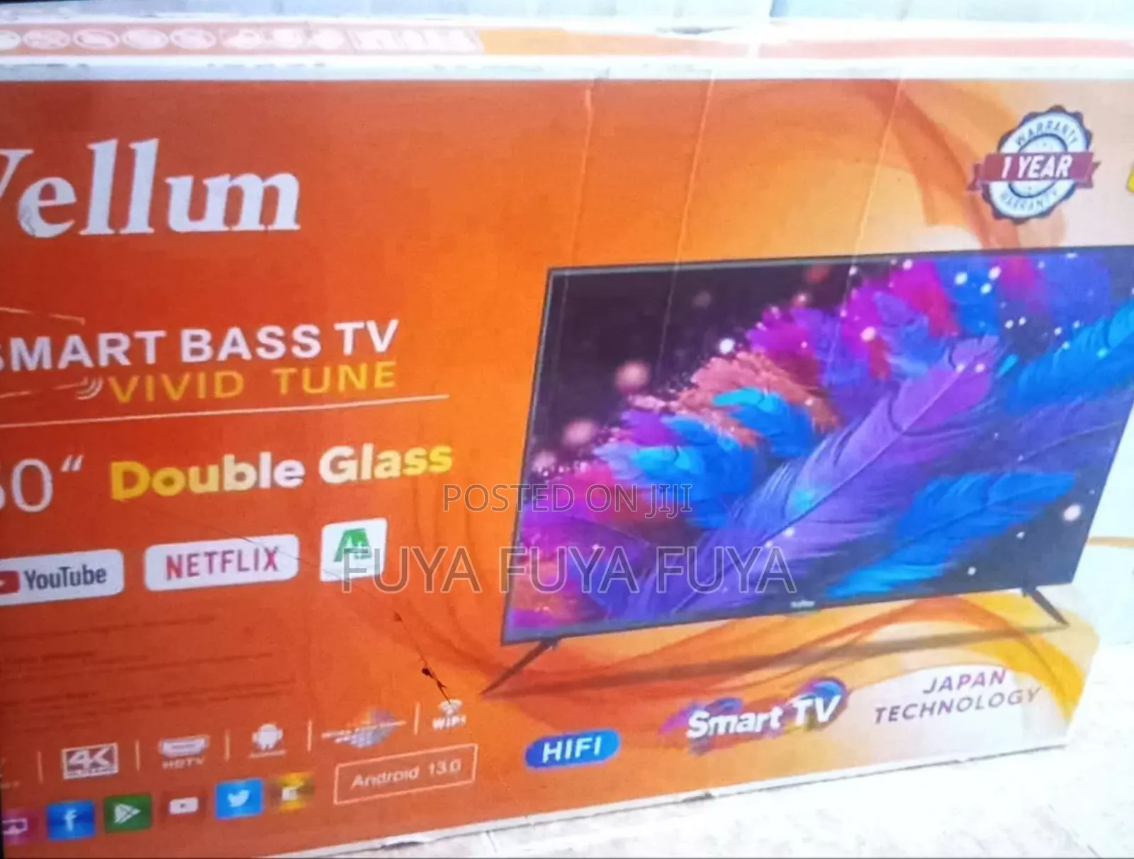Vellum 50 Inchi Double Glass Smart 2025 Tv