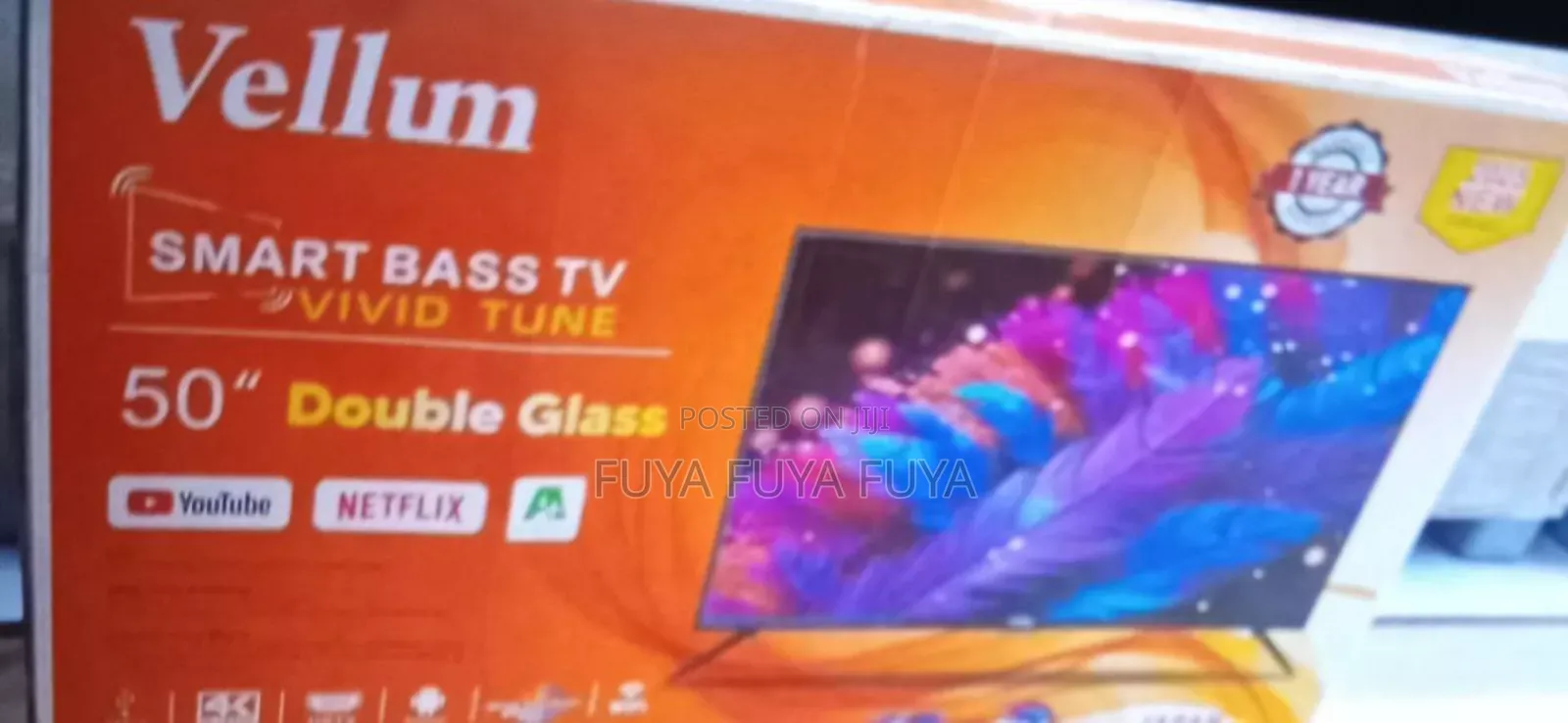 Vellum 50 Inchi Double Glass Smart 2025 Tv