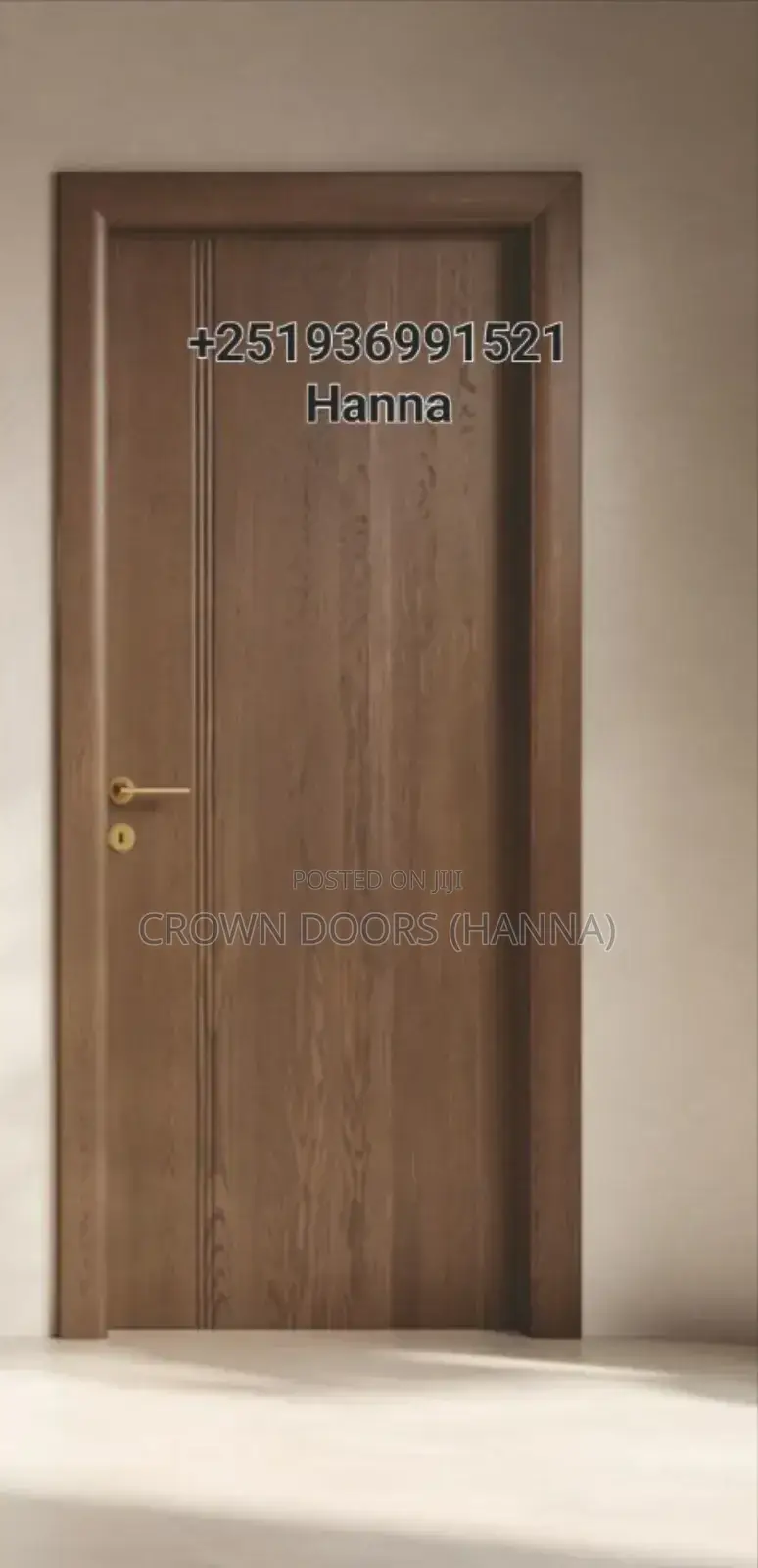 Crown Door Made of Natural Stone,Wood Fiber Chemical Compt.