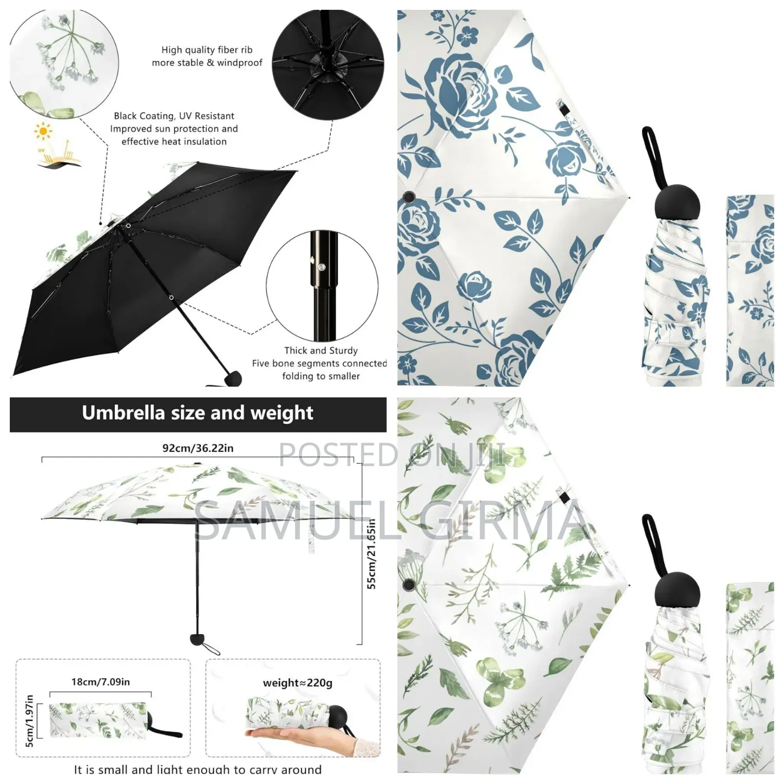 Unique Design Mini Pocket Uv Umbrella