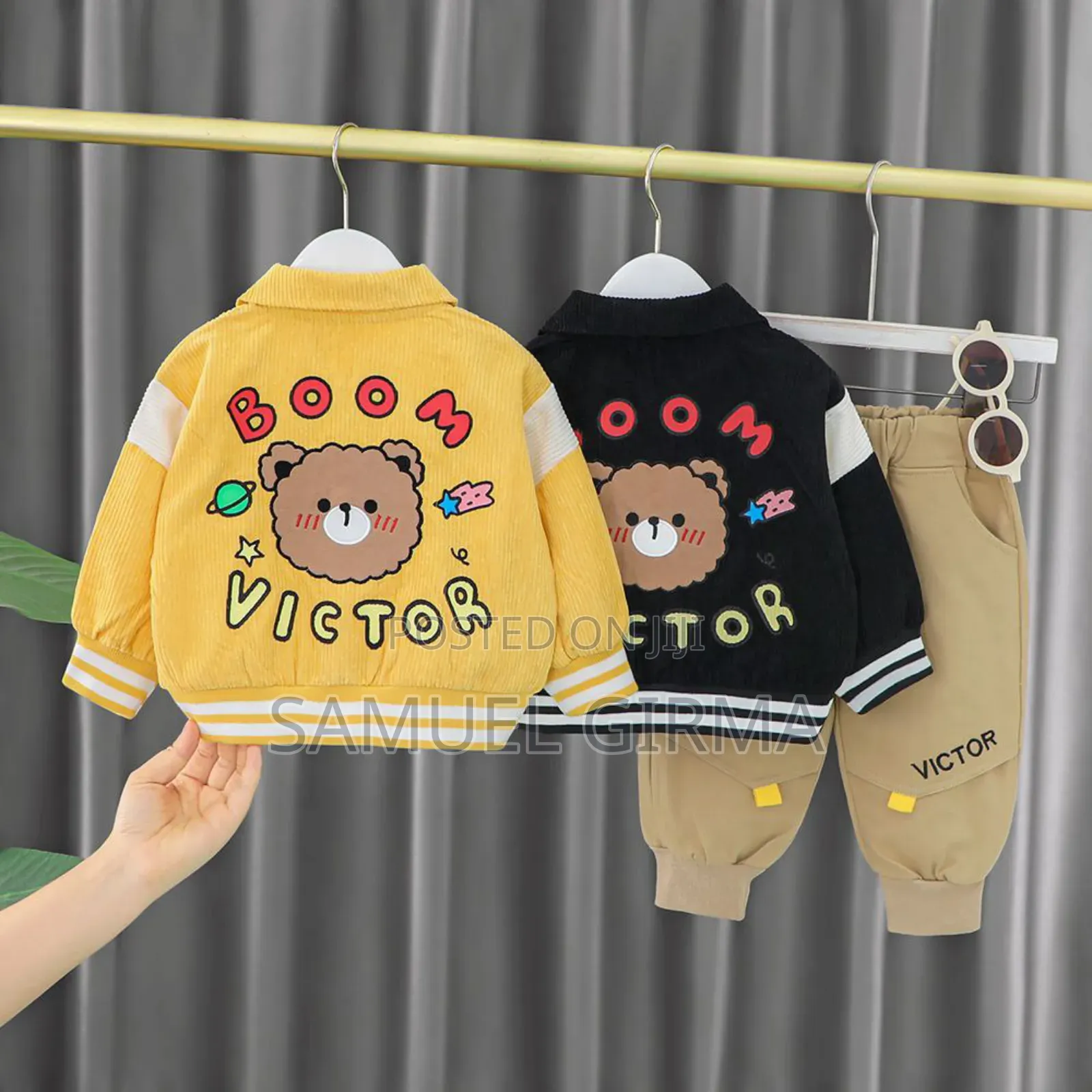 Mk- 0559 Boy's Casual 3 Piece Set With Eyeglass