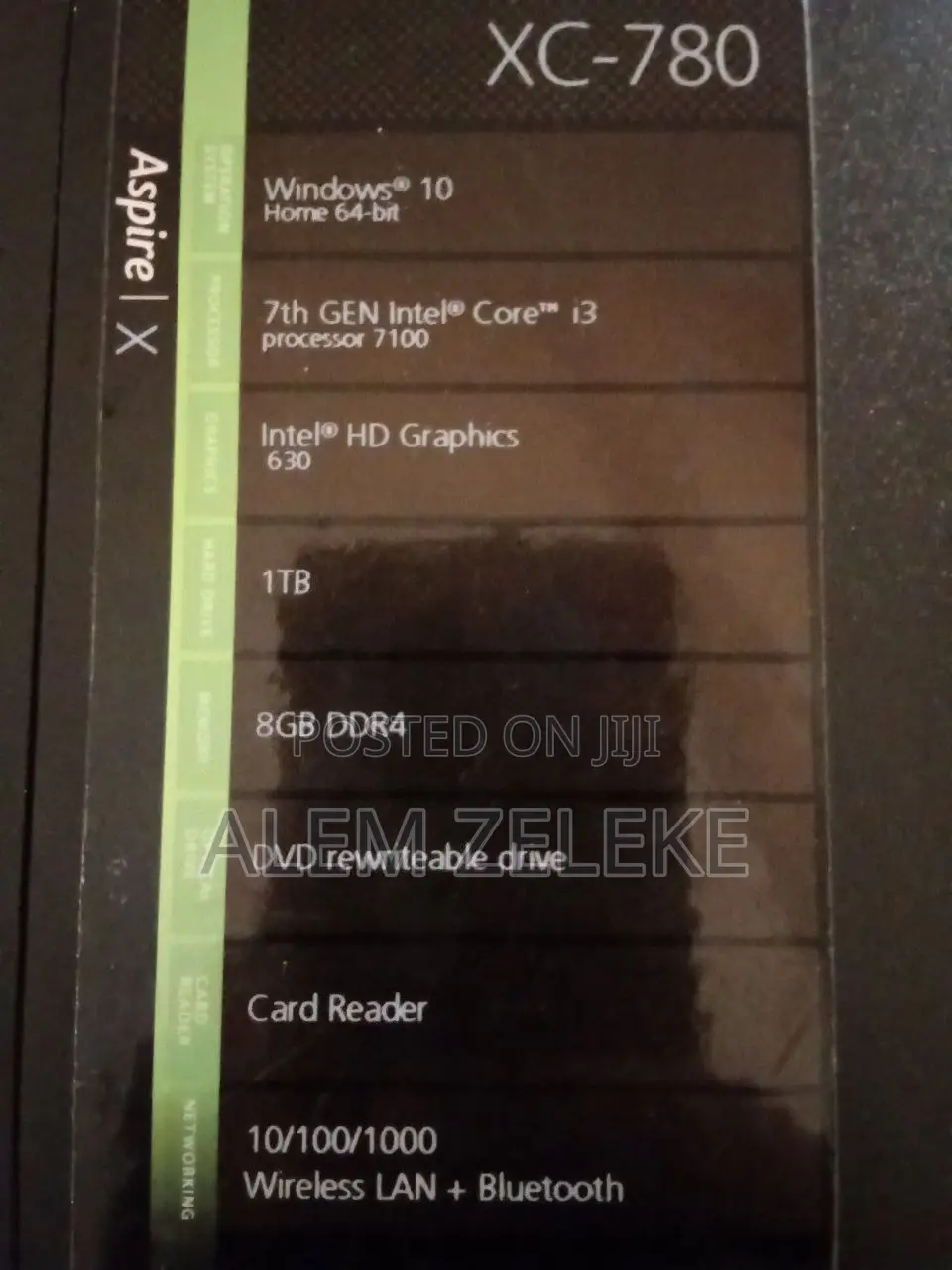 New Desktop Computer Acer Aspire XC 8GB Intel Core I3 HDD 1T