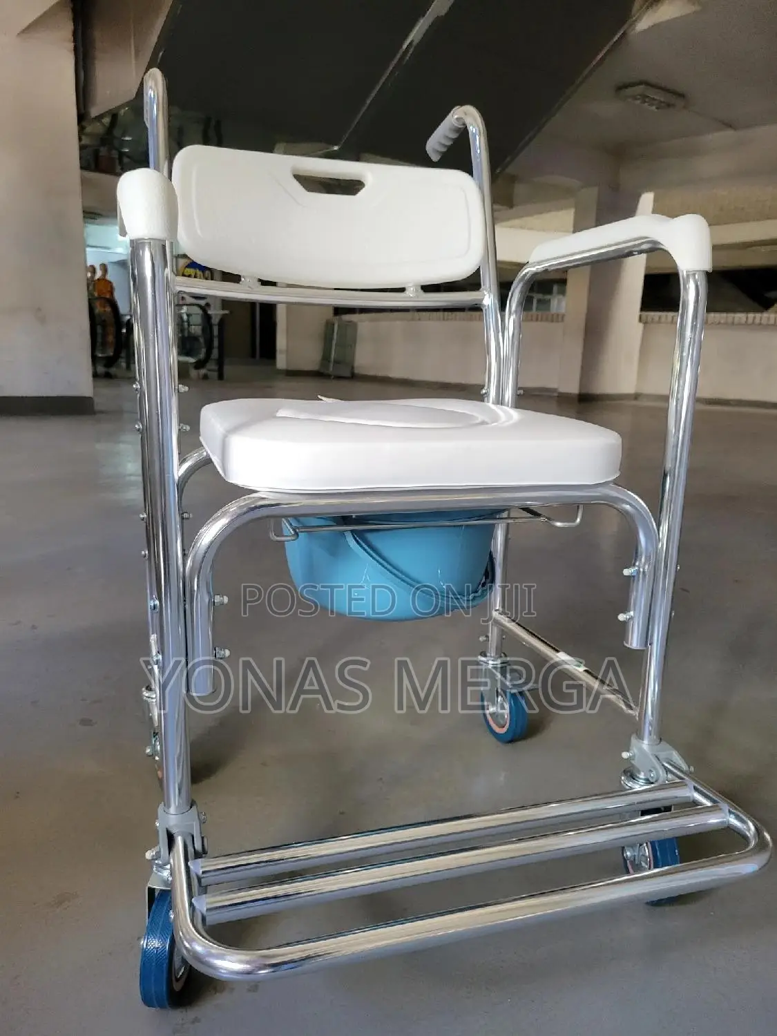 Commode Chair፷药four-Wheel Brake祓፩toilet Chairπ∆Shower Chair
