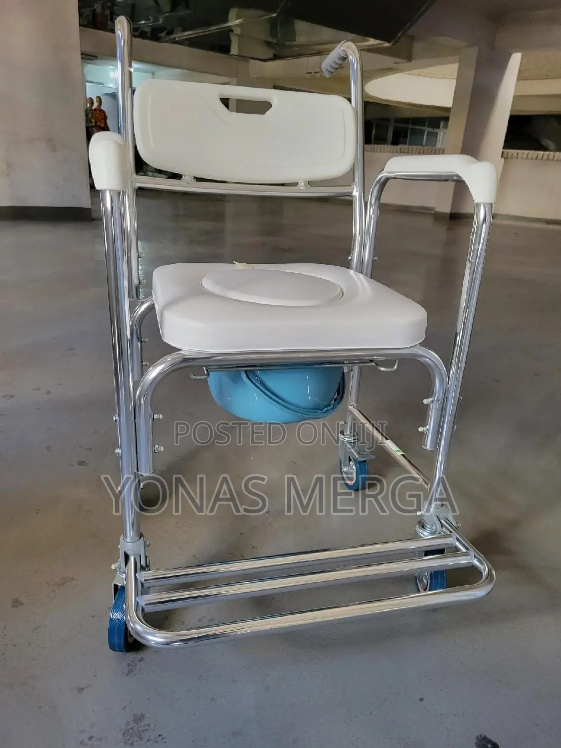 Toilet Seat Moveable Potty፺歲bmiti 4in1 Wheeled Commode Chair