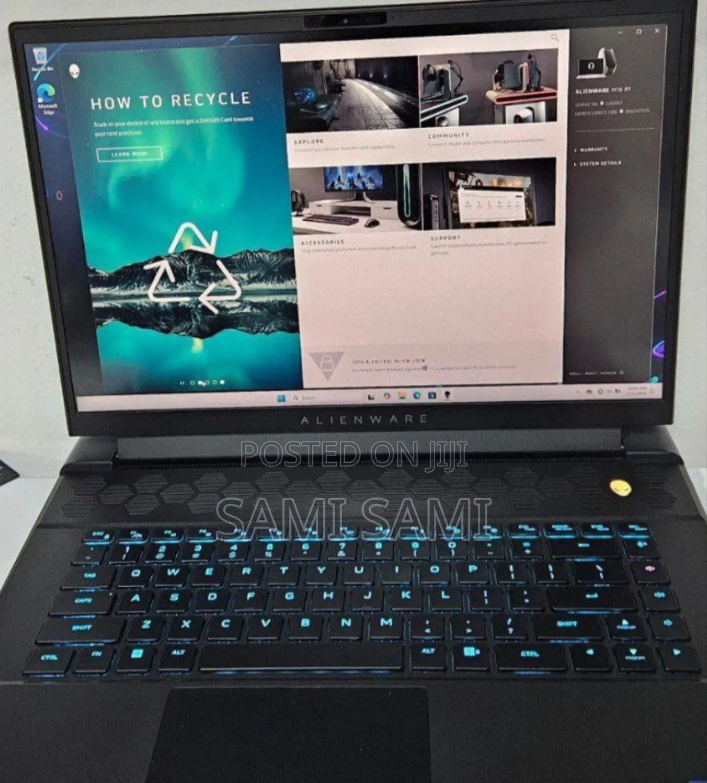 New Laptop Alienware Area-51m 16GB Intel Core I7 SSD 1T