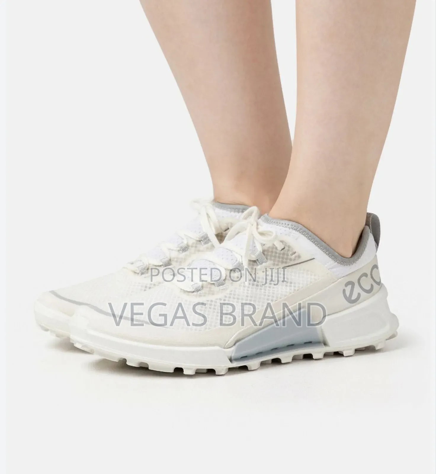 Ecco Casual Men's Low White Grey Master Quality Shoes