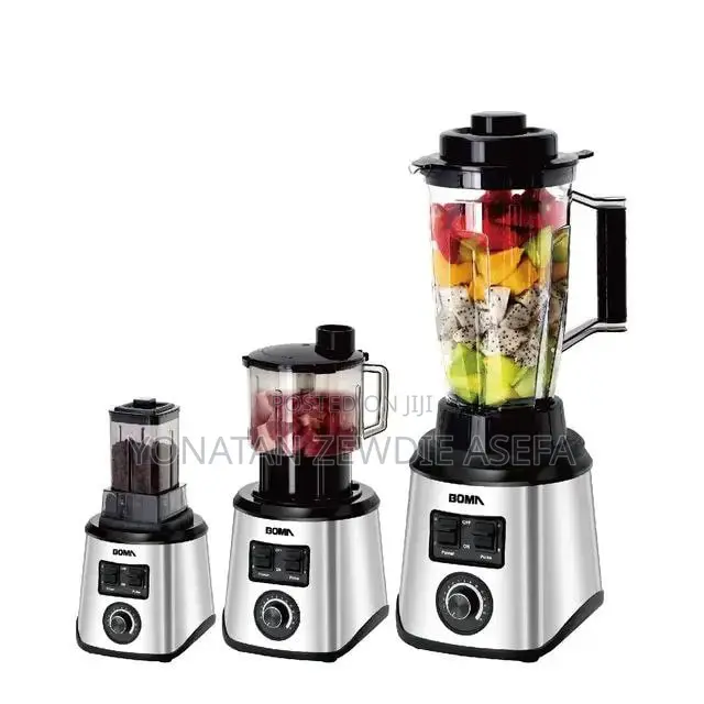Boma 3 in 1 Electric Blender 3 Liter ኦሪጅናል ጁሰር/መፍጪያ