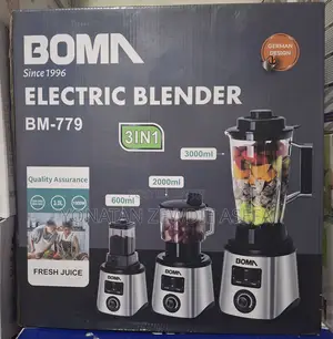 Boma 3 in 1 Electric Blender 3 Liter ኦሪጅናል ጁሰር/መፍጪያ