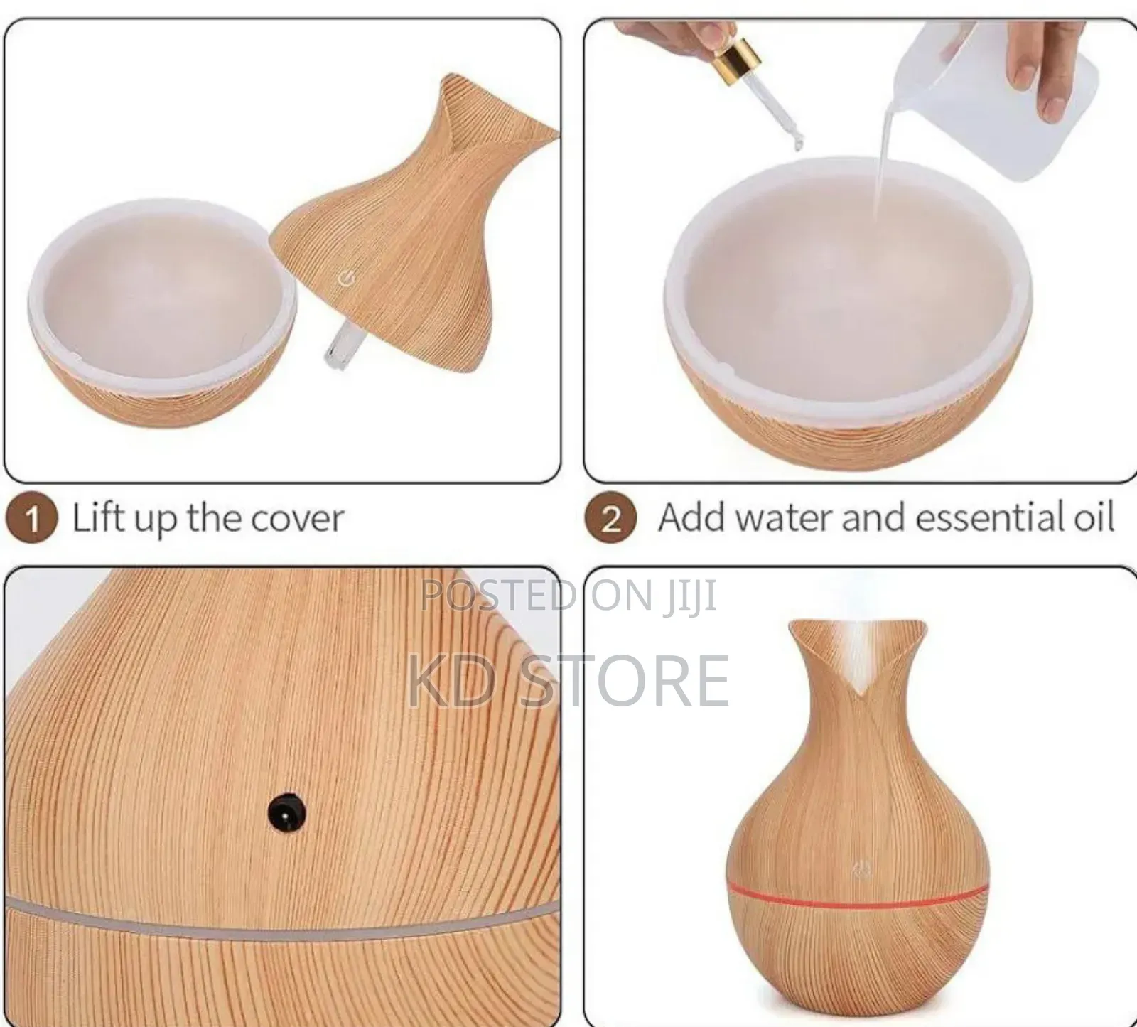 Ultrasonic Aroma Humidifier በኤሌክትሪክ የሚሰራለቤት መልካምመዓዛን የሚሰጥ