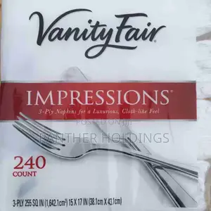 Vanity Fair Entertain 3-Ply Napkins 240ct