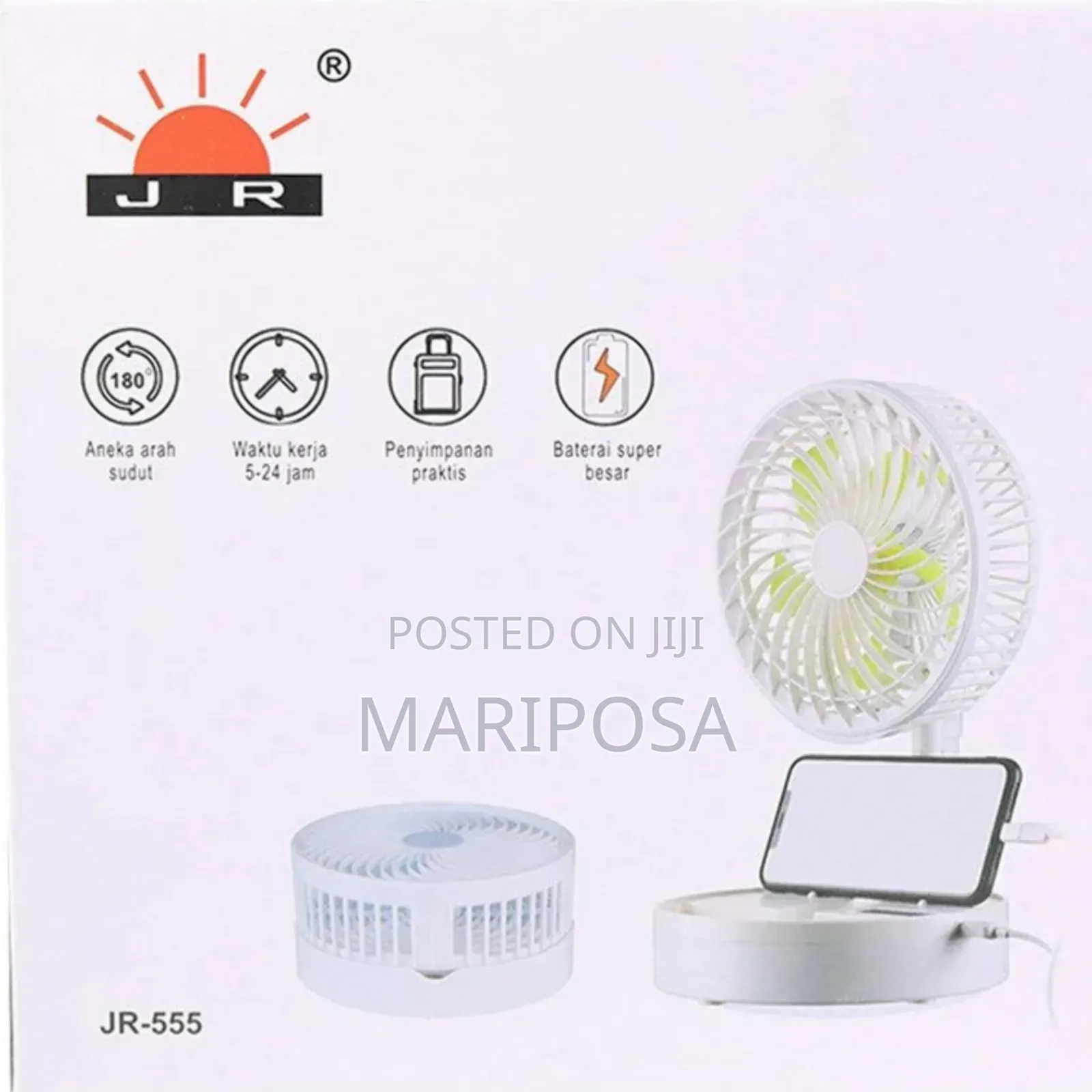 Rechargeable Foldable Table Fan