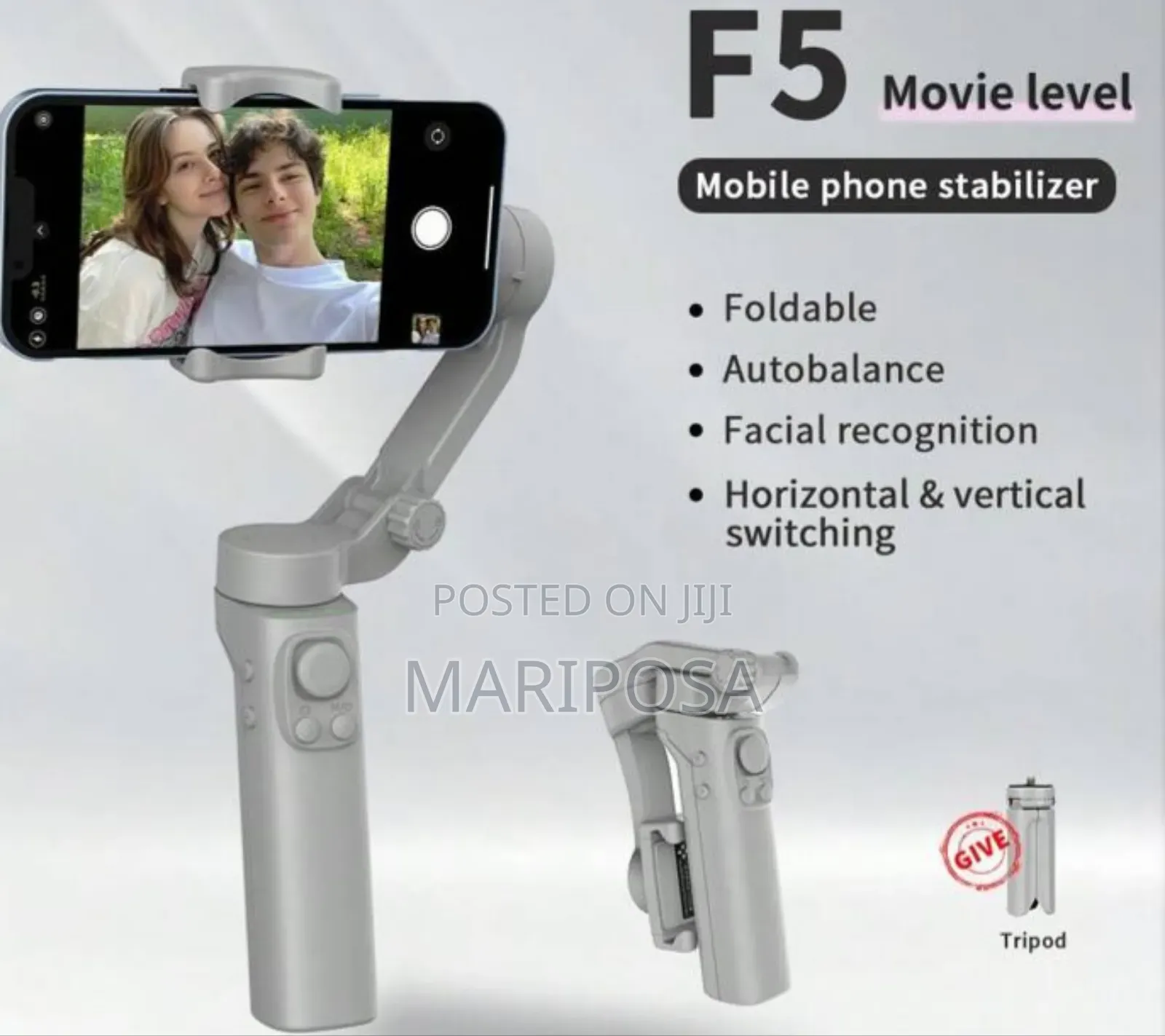 The F5 Smartphone Gimbal Stabilizer