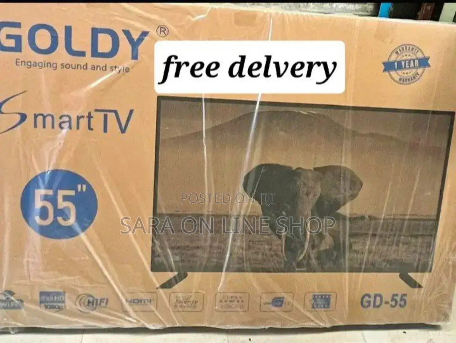 Brand New 2025 Goldy 55" Smart Android Tv
