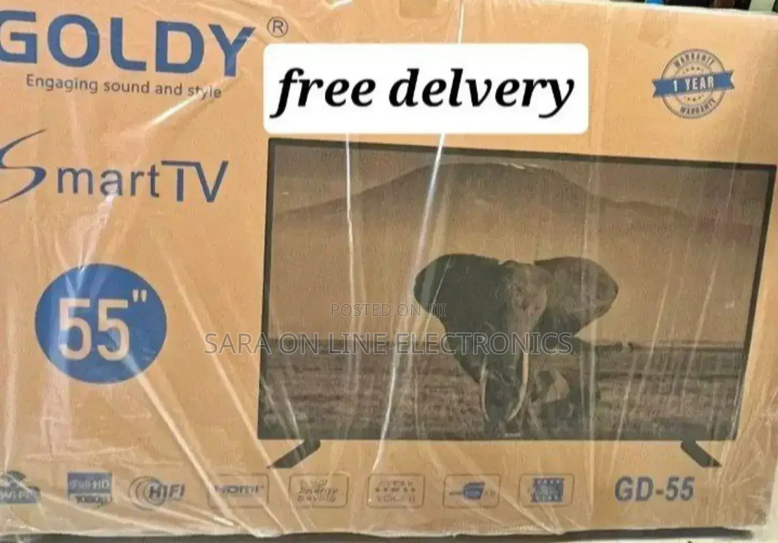 Brand New 2025 Goldy 55" Smart Android Tv