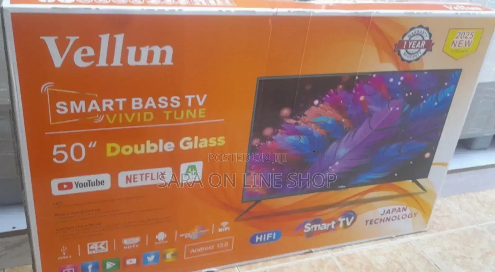 Brand New 2025 Vellum 50" Smart Android Tv