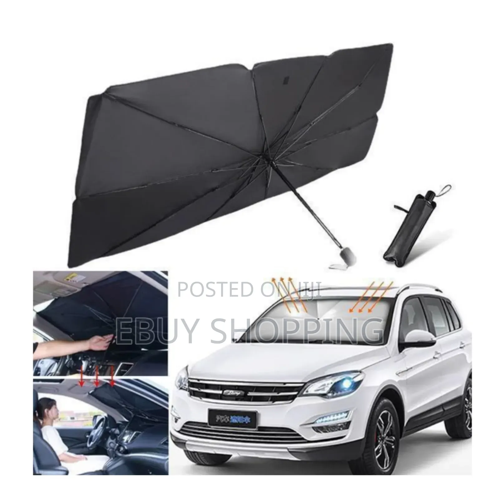Universal Size Foldable Car Sunshade Umbrella