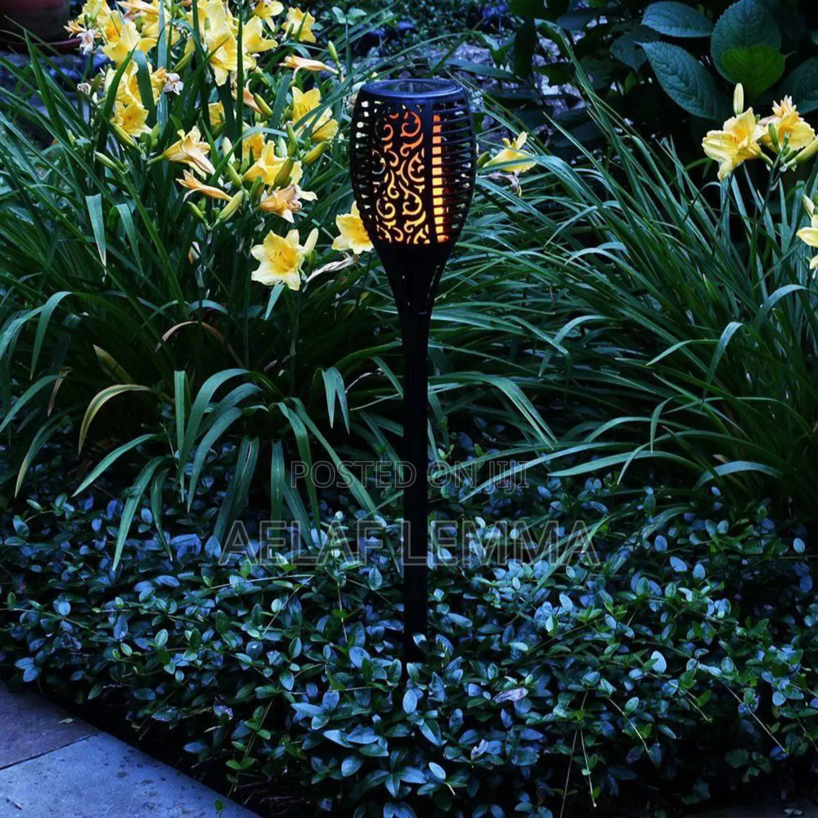 Solar Powered Flame Led Light