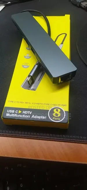 Photo - Type C to HDTV Convertor 8 in One Multi Convertor Usb Hub