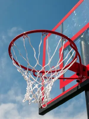 Photo - Basketball Rims White-Red Net