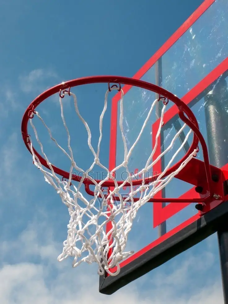 Basketball Rims White-Red Net