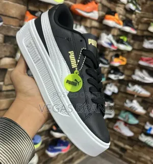 Photo - Puma Men's Smash Platform Black White Master Quality Shoes