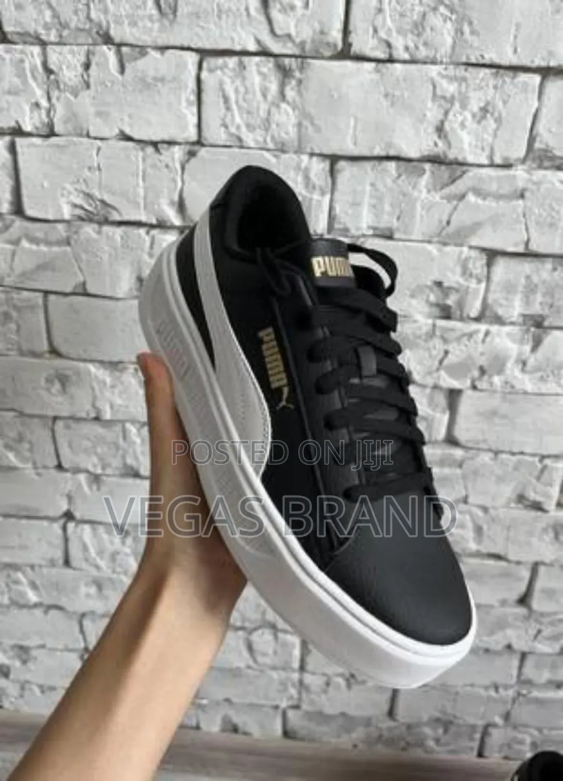 Puma Men's Smash Platform Black White Master Quality Shoes