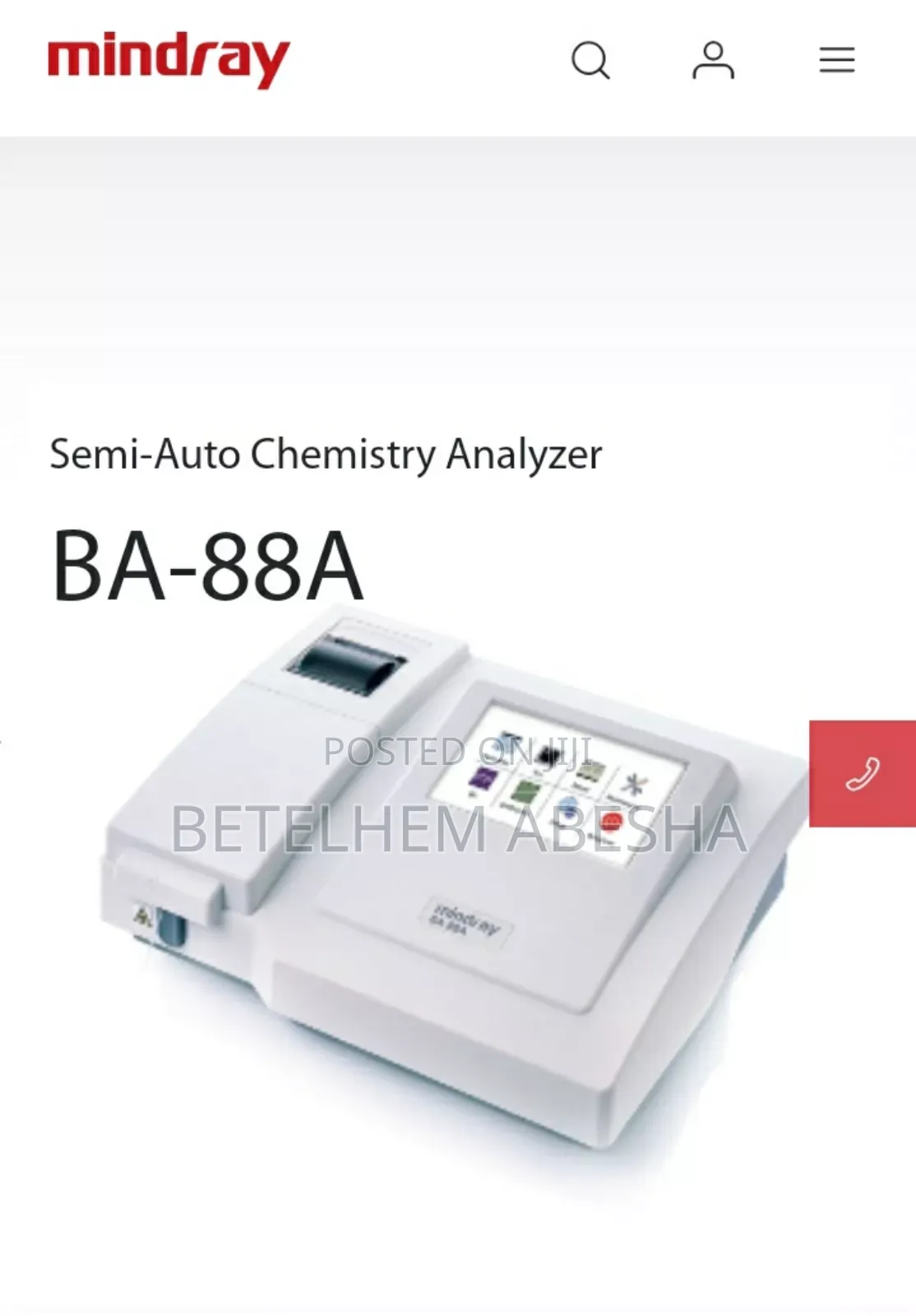 Semi -Automated Chemistry Analyzer