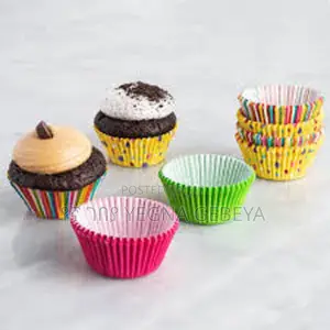 Photo - 100 ፍሬ Paper Cupcake የኬክ መስሪያ